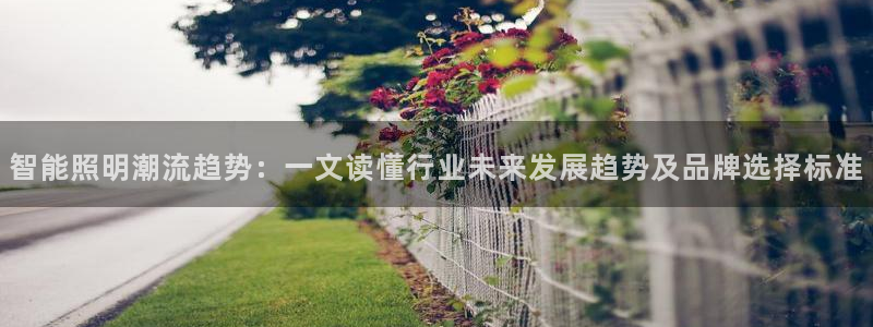 云顶国际mg：智能照明潮流趋势：一文读懂